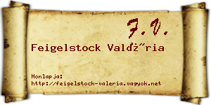 Feigelstock Valéria névjegykártya